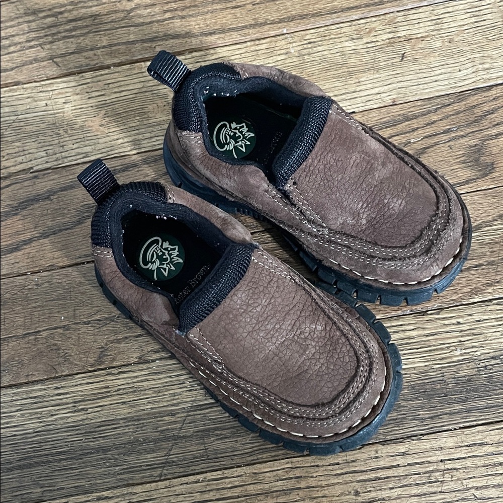 Buster Brown slip on brown shoes for toddler size 6